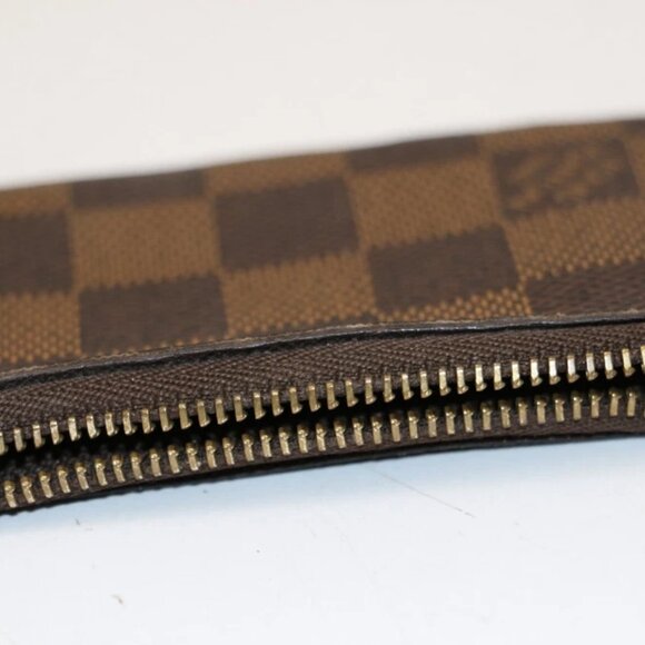 Louis Vuitton Damier Canvas Pochette Cles Key Pouch - Brown - Picture 4 of 16